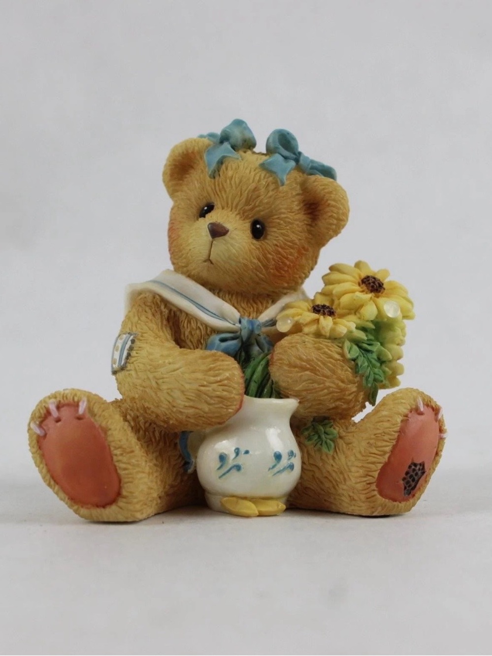 Cherished Teddies Susan 202894 Brown-Eyed Susan Figurine 1996 Box & COA Enesco